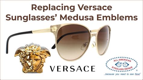 versace glasses emblem|Versace sunglasses logo.